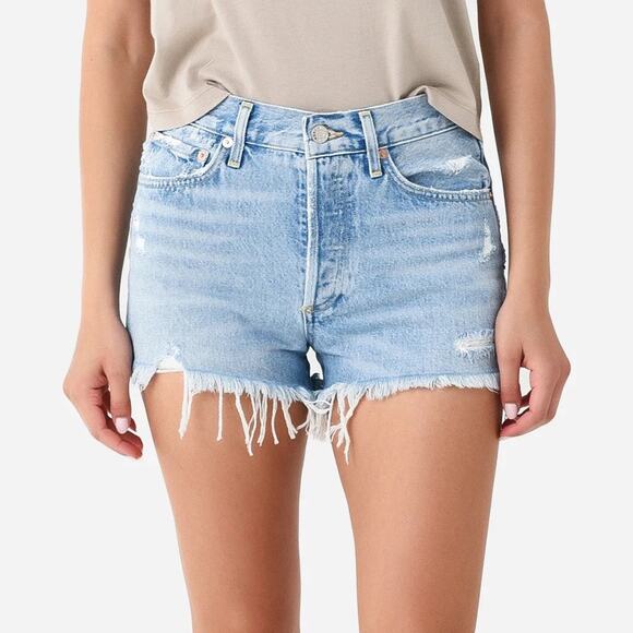 Agolde Parker Vintage Cut Off Distressed Jean Shorts Size 29